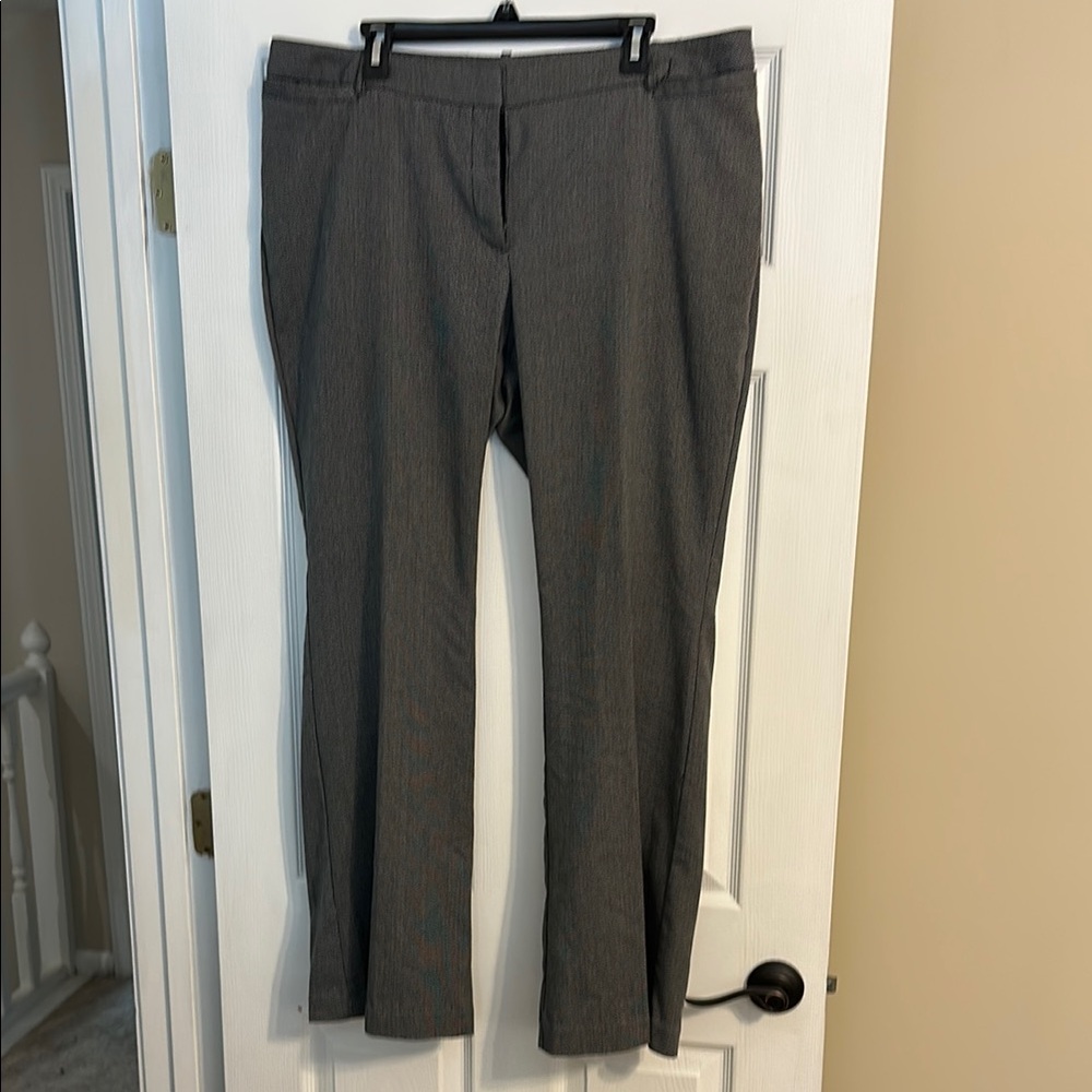Worthington Gray Dress Pants Professional Straight-Leg
